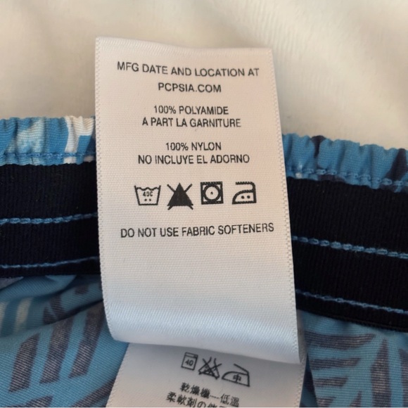 Patagonia Blue Geometric Print Baggies Shorts Women's Medium - Picture 6 of 6